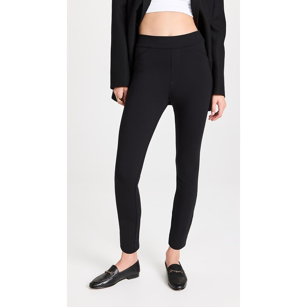Spanx Sara Blakely Black Ankle Pants Pull On Elastic Waist Size M Medium Carrer